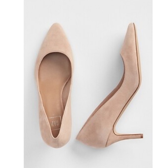 Gap soft pink suede heels size 9 - Picture 1 of 6